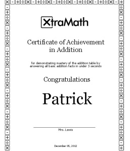 patrick xtra math